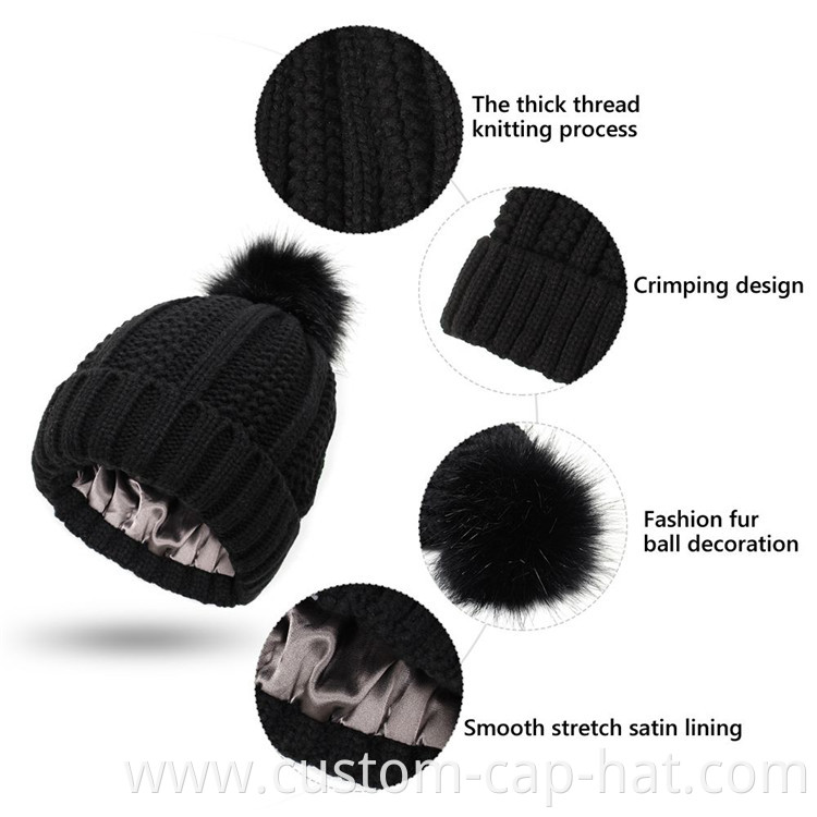 Satin Silked Lined Beanie 